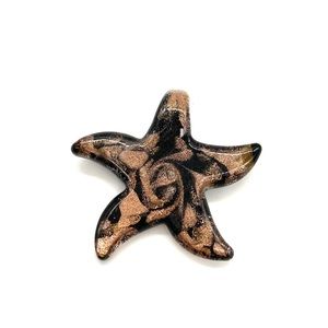 Hand-blown artisan glass pendant Star Fish Pendant